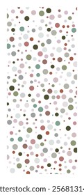 Multicolor postcard. Colorful vector background with circles. Splash effect banner. Holiday dotted abstract illustration with blurred drops of rain. Pattern for web page, banner, poster, card.