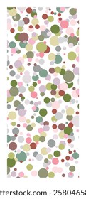 Multicolor postcard. Colorful vector background with circles. Splash effect banner. Holiday dotted abstract illustration with blurred drops of rain. Pattern for web page, banner, poster, card.