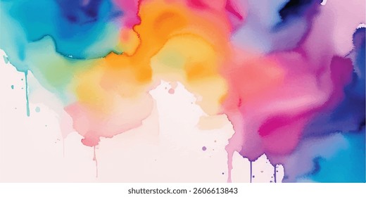 Multicolor powder explosion on White background. Colored cloud. Colorful dust explode. colorful Paint. colorful rainbow paint color powder explosion with bright colors isolated white background