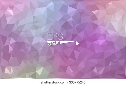multicolor purple, pink geometric rumpled triangular low poly style gradient illustration graphic background. Vector polygonal design for your business.
