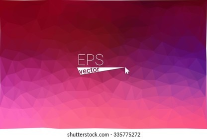 multicolor purple, pink geometric rumpled triangular low poly style gradient illustration graphic background. Vector polygonal design for your business.