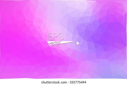 multicolor purple, pink geometric rumpled triangular low poly style gradient illustration graphic background. Vector polygonal design for your business.