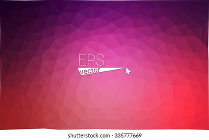 multicolor purple, pink geometric rumpled triangular low poly style gradient illustration graphic background. Vector polygonal design for your business.