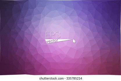 multicolor purple, pink geometric rumpled triangular low poly style gradient illustration graphic background. Vector polygonal design for your business.