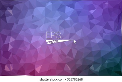 multicolor purple, pink geometric rumpled triangular low poly style gradient illustration graphic background. Vector polygonal design for your business.