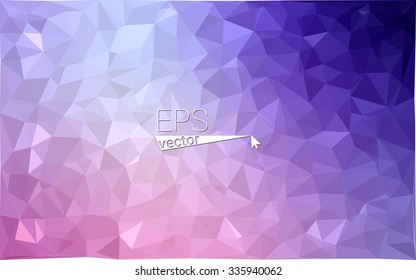multicolor purple, pink geometric rumpled triangular low poly style gradient illustration graphic background. Vector polygonal design for your business.