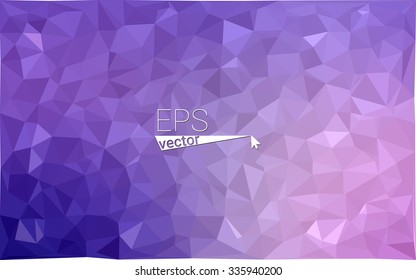multicolor purple, pink geometric rumpled triangular low poly style gradient illustration graphic background. Vector polygonal design for your business.