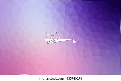 multicolor purple, pink geometric rumpled triangular low poly style gradient illustration graphic background. Vector polygonal design for your business.