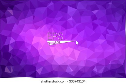 multicolor purple, pink geometric rumpled triangular low poly style gradient illustration graphic background. Vector polygonal design for your business.