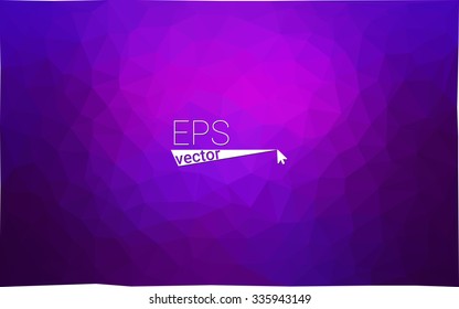 multicolor purple, pink geometric rumpled triangular low poly style gradient illustration graphic background. Vector polygonal design for your business.