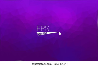multicolor purple, pink geometric rumpled triangular low poly style gradient illustration graphic background. Vector polygonal design for your business.