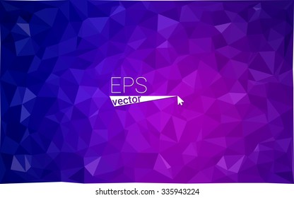 multicolor purple, pink geometric rumpled triangular low poly style gradient illustration graphic background. Vector polygonal design for your business.
