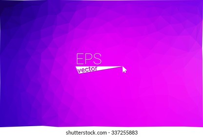 multicolor purple, pink geometric rumpled triangular low poly origami style gradient illustration graphic background. Vector polygonal design for your business.