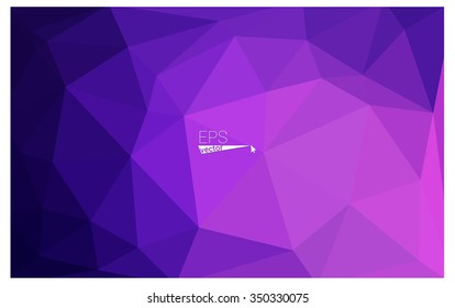 multicolor purple, pink geometric rumpled triangular low poly origami style gradient illustration graphic background. Vector polygonal design for your business.