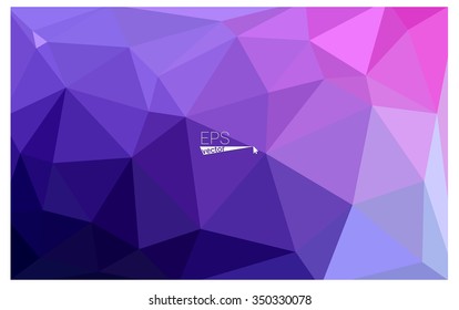 multicolor purple, pink geometric rumpled triangular low poly origami style gradient illustration graphic background. Vector polygonal design for your business.