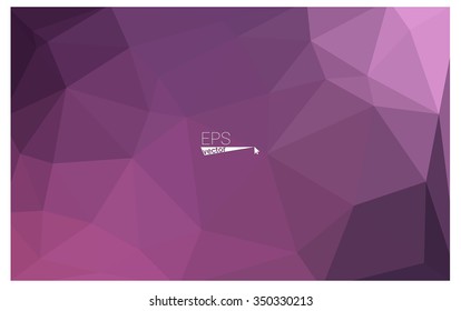 multicolor purple, pink geometric rumpled triangular low poly origami style gradient illustration graphic background. Vector polygonal design for your business.