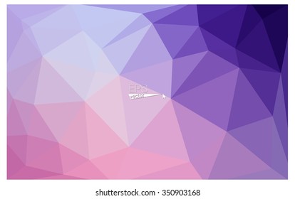 multicolor purple, pink geometric rumpled triangular low poly origami style gradient illustration graphic background. Vector polygonal design for your business.
