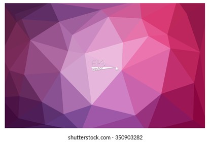 multicolor purple, pink geometric rumpled triangular low poly origami style gradient illustration graphic background. Vector polygonal design for your business.