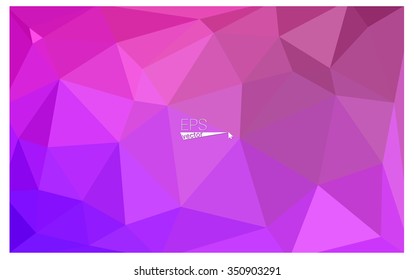 multicolor purple, pink geometric rumpled triangular low poly origami style gradient illustration graphic background. Vector polygonal design for your business.