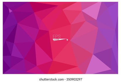 multicolor purple, pink geometric rumpled triangular low poly origami style gradient illustration graphic background. Vector polygonal design for your business.