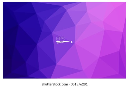 multicolor purple, pink geometric rumpled triangular low poly origami style gradient illustration graphic background. Vector polygonal design for your business.