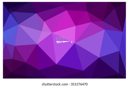 multicolor purple, pink geometric rumpled triangular low poly origami style gradient illustration graphic background. Vector polygonal design for your business.
