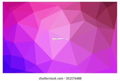 multicolor purple, pink geometric rumpled triangular low poly origami style gradient illustration graphic background. Vector polygonal design for your business.