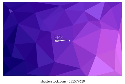 multicolor purple, pink geometric rumpled triangular low poly origami style gradient illustration graphic background. Vector polygonal design for your business.