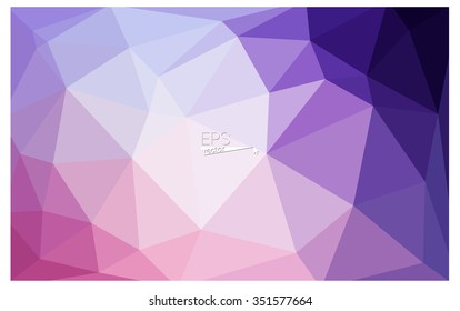 multicolor purple, pink geometric rumpled triangular low poly origami style gradient illustration graphic background. Vector polygonal design for your business.