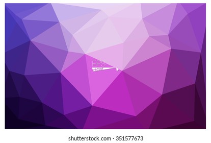 multicolor purple, pink geometric rumpled triangular low poly origami style gradient illustration graphic background. Vector polygonal design for your business.