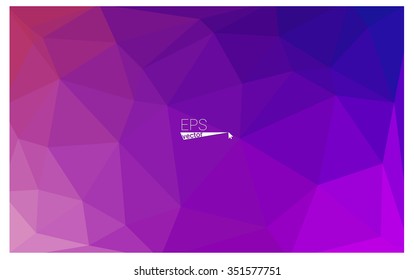 multicolor purple, pink geometric rumpled triangular low poly origami style gradient illustration graphic background. Vector polygonal design for your business.