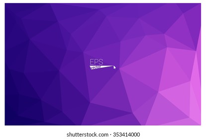 multicolor purple, pink geometric rumpled triangular low poly origami style gradient illustration graphic background. Vector polygonal design for your business.