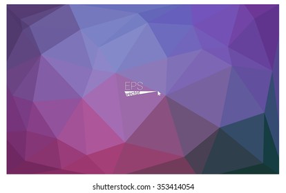 multicolor purple, pink geometric rumpled triangular low poly origami style gradient illustration graphic background. Vector polygonal design for your business.