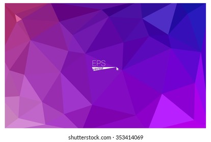 multicolor purple, pink geometric rumpled triangular low poly origami style gradient illustration graphic background. Vector polygonal design for your business.