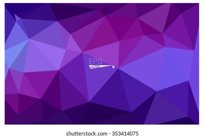 multicolor purple, pink geometric rumpled triangular low poly origami style gradient illustration graphic background. Vector polygonal design for your business.