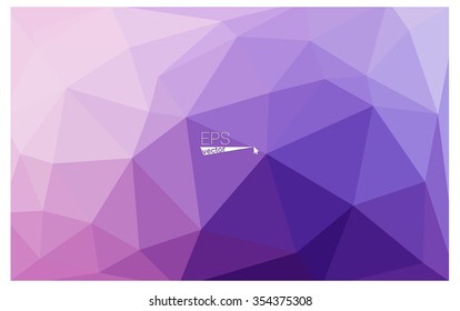 multicolor purple, pink geometric rumpled triangular low poly origami style gradient illustration graphic background. Vector polygonal design for your business.