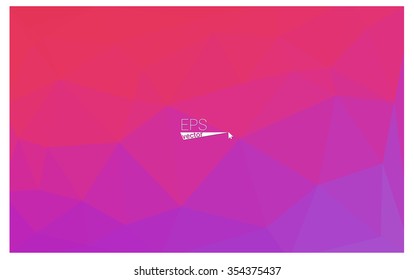 multicolor purple, pink geometric rumpled triangular low poly origami style gradient illustration graphic background. Vector polygonal design for your business.