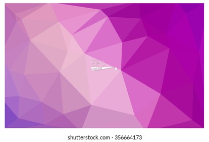 multicolor purple, pink geometric rumpled triangular low poly origami style gradient illustration graphic background. Vector polygonal design for your business.