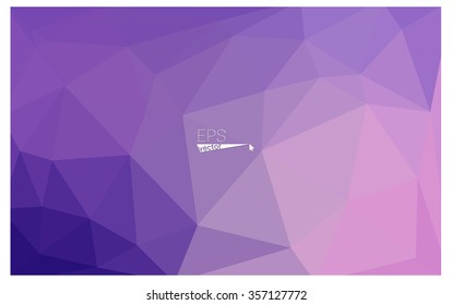 multicolor púrpura, rosa geométrico arrugado triangular bajo poli estilo origami gradiente ilustración de fondo gráfico. Diseño poligonal de Vector para su negocio.