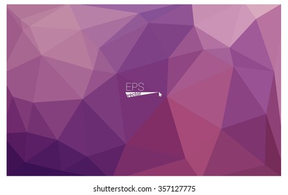 multicolor purple, pink geometric rumpled triangular low poly origami style gradient illustration graphic background. Vector polygonal design for your business.