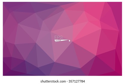 multicolor purple, pink geometric rumpled triangular low poly origami style gradient illustration graphic background. Vector polygonal design for your business.