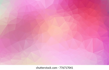 multicolor purple, pink geometric rumpled triangular low poly style gradient illustration graphic background. Vector polygonal design for your business.