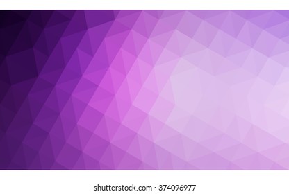 Multicolor purple, pink polygonal illustration, which consist of triangles. Geometric background in Origami style with gradient. Triangular design for your business.