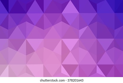Multicolor purple, pink polygonal illustration, which consist of triangles. Geometric background in Origami style with gradient. Triangular design for your business.
