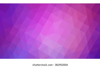 Multicolor purple, pink polygonal illustration, which consist of triangles. Geometric background in Origami style with gradient. Triangular design for your business.