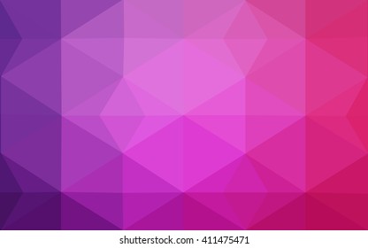 Multicolor purple, pink polygonal illustration, which consist of triangles. Geometric background in Origami style with gradient. Triangular design for your business. Multicolor purple, pink polygonal illustration, which consist of triangles. Geometric background in Origami style with gradient. Triangular design for your business.