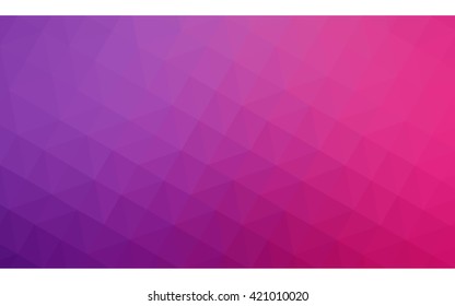 Multicolor purple, pink polygonal illustration, which consist of triangles. Geometric background in Origami style with gradient. Triangular design for your business.