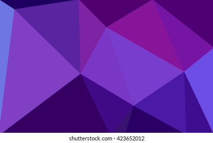 Multicolor purple, pink polygonal illustration, which consist of triangles. Geometric background in Origami style with gradient. Triangular design for your business.