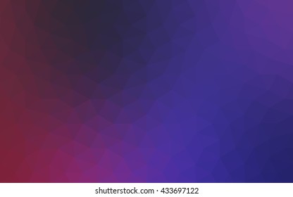 Multicolor purple, pink polygonal illustration, which consist of triangles. Geometric background in Origami style with gradient. Triangular design for your business.