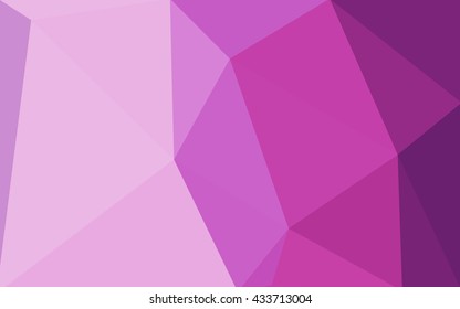 Multicolor purple, pink polygonal illustration, which consist of triangles. Geometric background in Origami style with gradient. Triangular design for your business.
